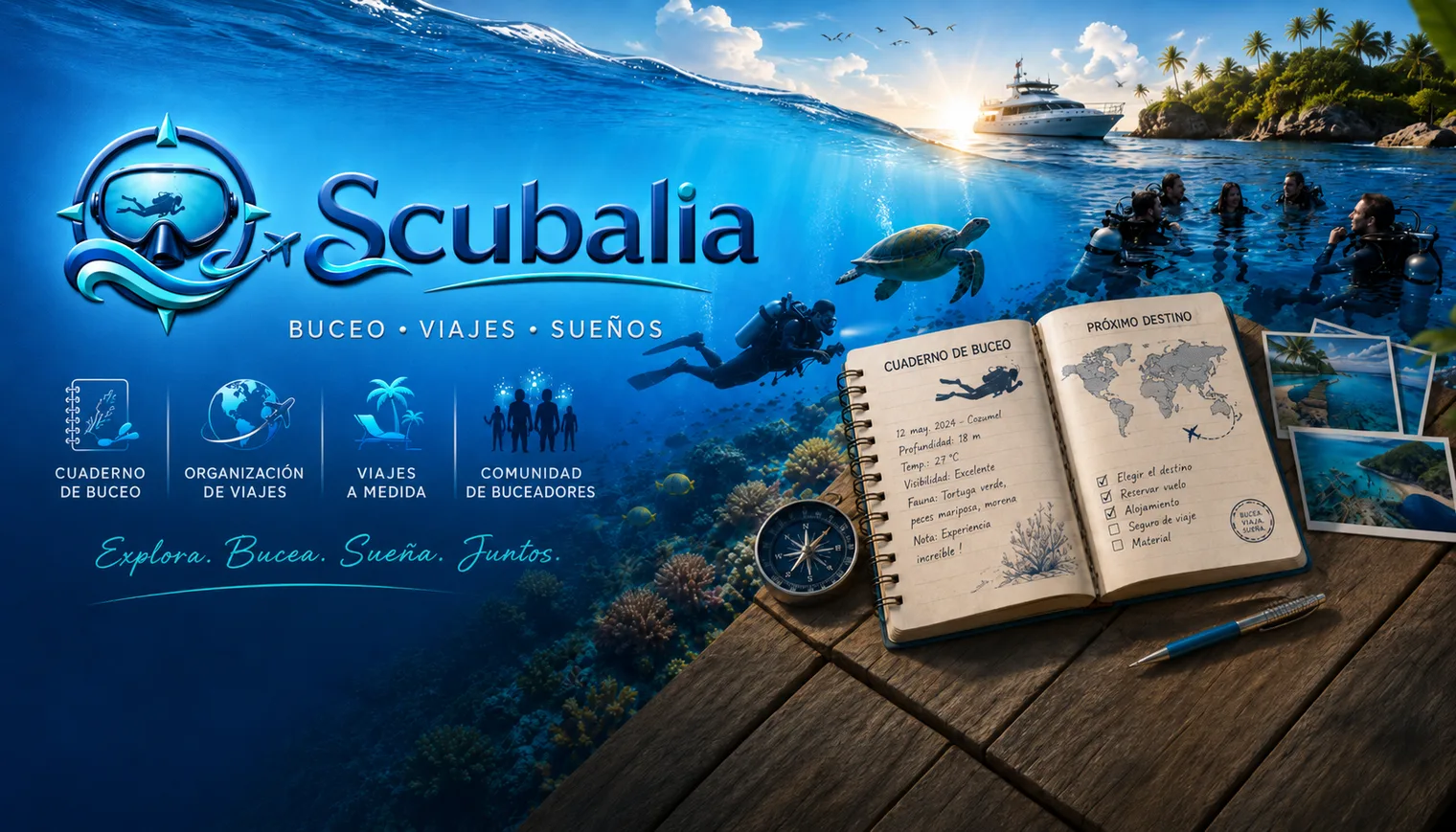 Scubalia — asesoría en viajes de buceo